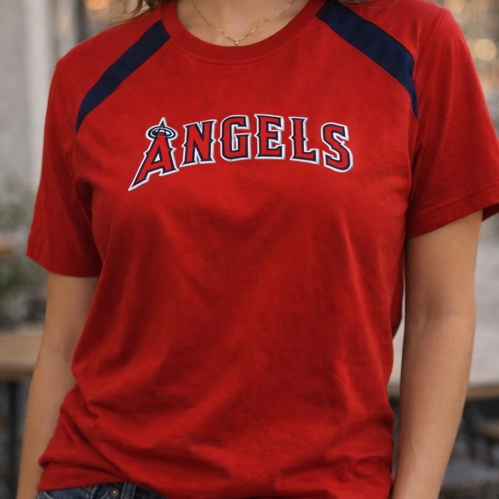 Angels Baseball T-Shirt Los Angeles Like New Sz L
